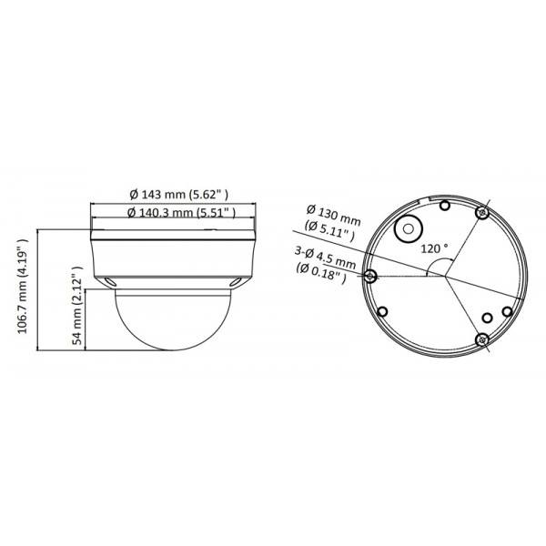 HIKVISION HIWATCH υβριδική κάμερα HWT-D323-Z, 2.7-13.5mm 2MP, IP66, IK10 HIKVISION HIWATCH υβριδική κάμερα HWT-D323-Z, 2.7-13.5mm 2MP, IP66, IK10
