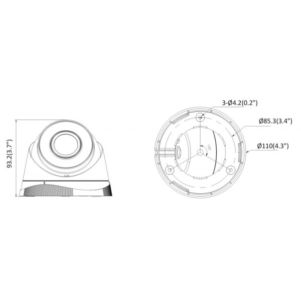 HIKVISION HIWATCH IP κάμερα HWI-T221H, POE, 2.8mm, 2MP, IP67 HIKVISION HIWATCH IP κάμερα HWI-T221H, POE, 2.8mm, 2MP, IP67