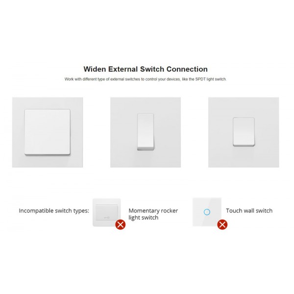 SONOFF smart διακόπτης ZBMINI, ZigBee 3.0, λευκός SONOFF smart διακόπτης ZBMINI, ZigBee 3.0, λευκός
