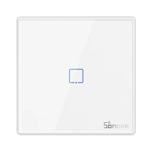 SONOFF smart διακόπτης T2EU1C-RF 433MHz, αφής, μονός, λευκός SONOFF smart διακόπτης T2EU1C-RF 433MHz, αφής, μονός, λευκός