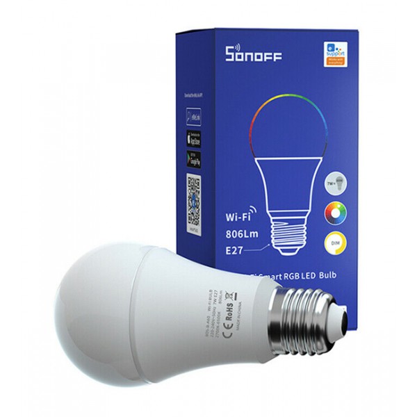 SONOFF smart λάμπα LED B05-B-A60, Wi-Fi, 9W, E27, 2700K-6500K, RGB SONOFF smart λάμπα LED B05-B-A60, Wi-Fi, 9W, E27, 2700K-6500K, RGB