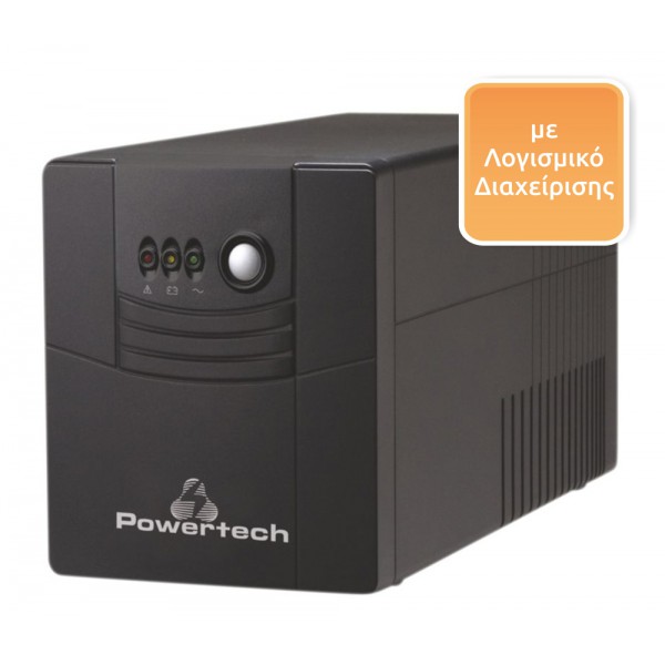 POWERTECH UPS Line Interactive PT-1500, 1500VA, 900W