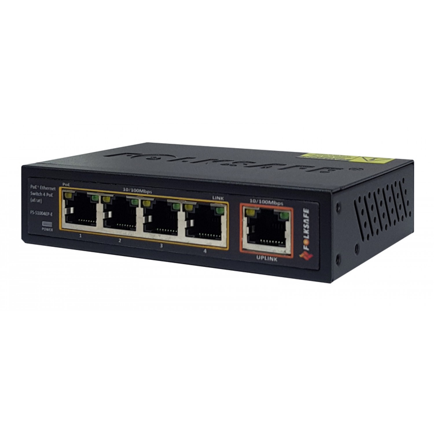 FOLKSAFE PoE Ethernet Switch FS-S1004EP-E, 4 Ports 10/100Mbps FOLKSAFE PoE Ethernet Switch FS-S1004EP-E, 4 Ports 10/100Mbps