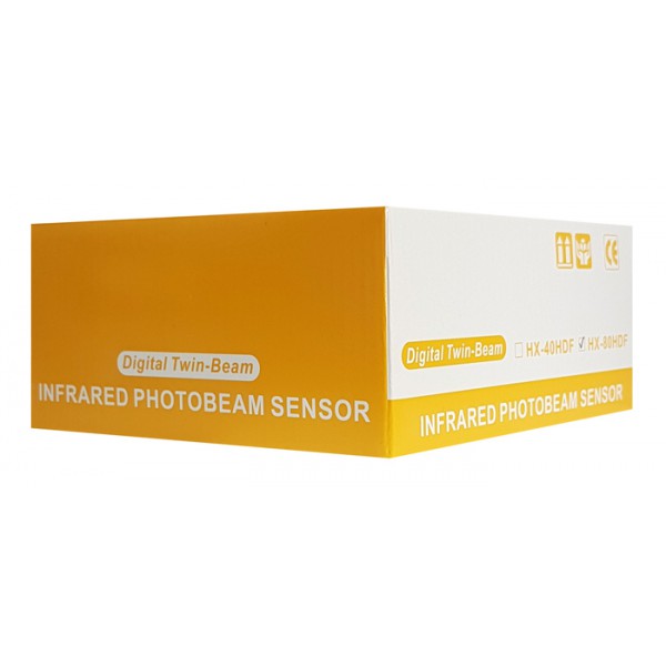 Φωτοηλεκτρικός ανιχνευτής 4 δεσμών HX-80HDF, εμβέλεια 80m