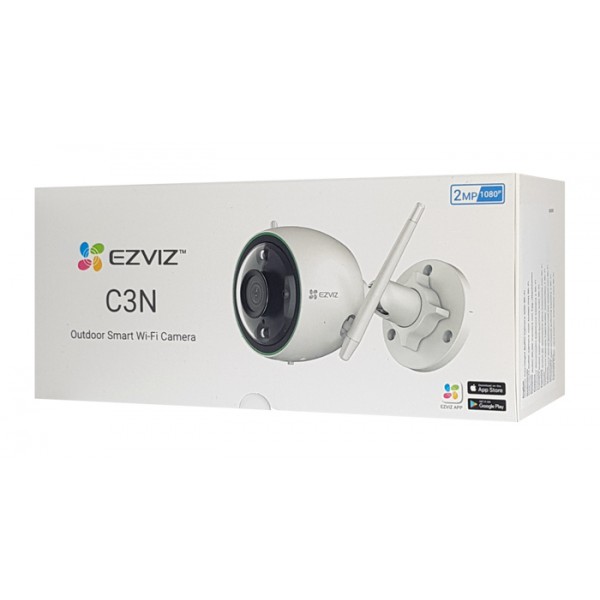 EZVIZ smart Camera CS-C3N, 2MP, Full HD, 2.8mm, Wi-Fi, IP67 EZVIZ smart Camera CS-C3N, 2MP, Full HD, 2.8mm, Wi-Fi, IP67