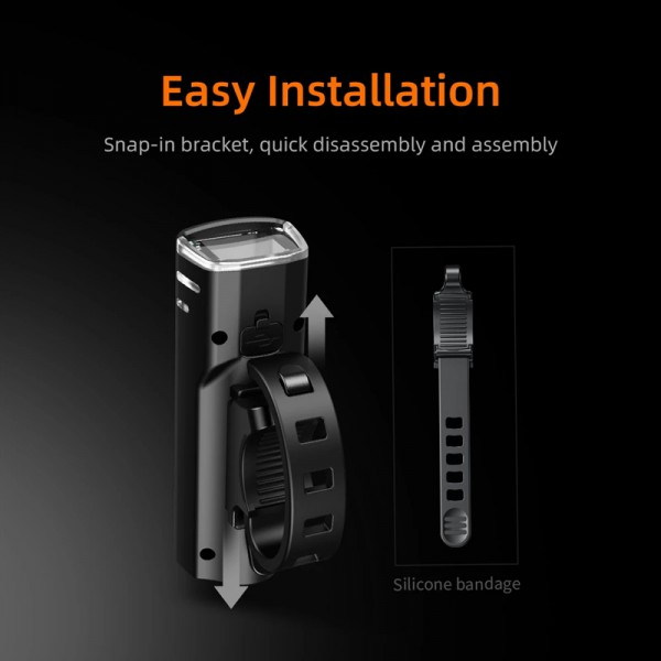 SUPFIRE εμπρόσθιο φως ποδηλάτου BL10 με αισθητήρα φωτός, 500LM 90m, IP43