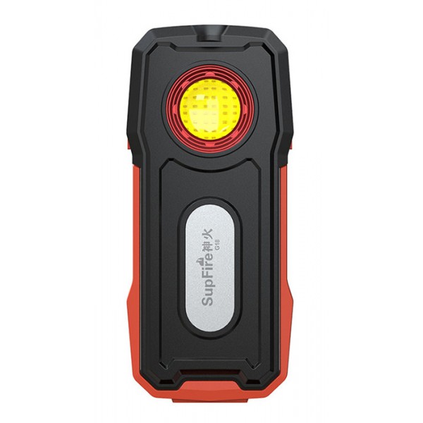 SUPFIRE φακός εργασίας G18 με εμπρόσθιο & πλαϊνό LED, 2000mAh, IP42