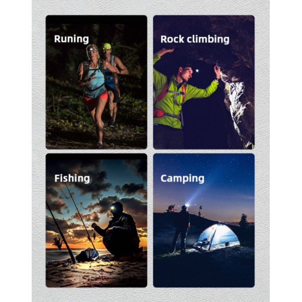 SUPFIRE φακός κεφαλής HL63 με αισθητήρα φωτός, 5W, 500Lm, 135m, 1200mAh