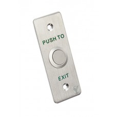 YLI ELECTRONIC χωνευτό μπουτόν PBK-814A, 35 x 90mm, 3Α, ασημί