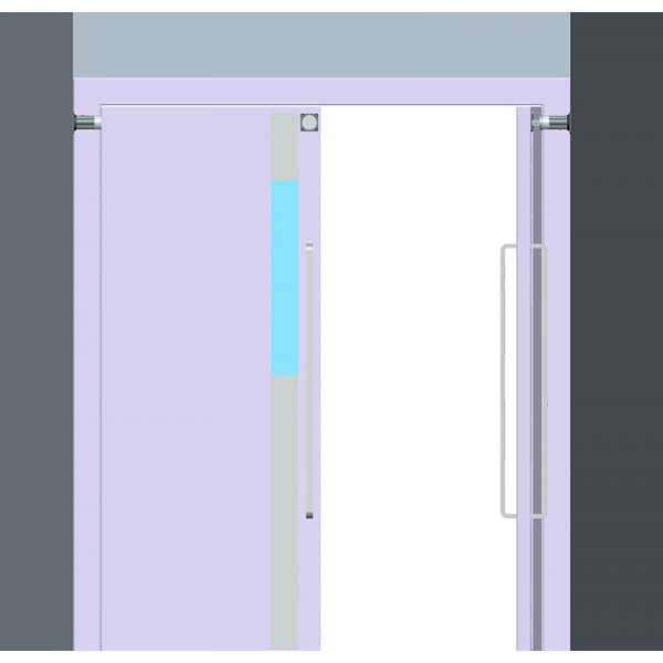 YLI ELECTRONIC επιτοίχια βάση συγκράτησης πόρτας YD-602L, 180kg