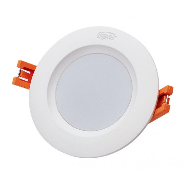 LIPER LED φωτιστικό LPDL-5A-Y, 5W, χωνευτό, 4000K, Φ9.2, λευκό