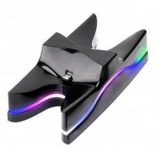Docking station για φόρτιση 2x PS4 gamepads, RGB LED
