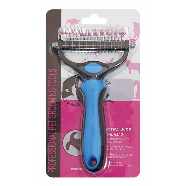 Χτένα για κατοικίδια ZW3A, 10cm, μπλε Χτένα για κατοικίδια ZW3A, 10cm, μπλε