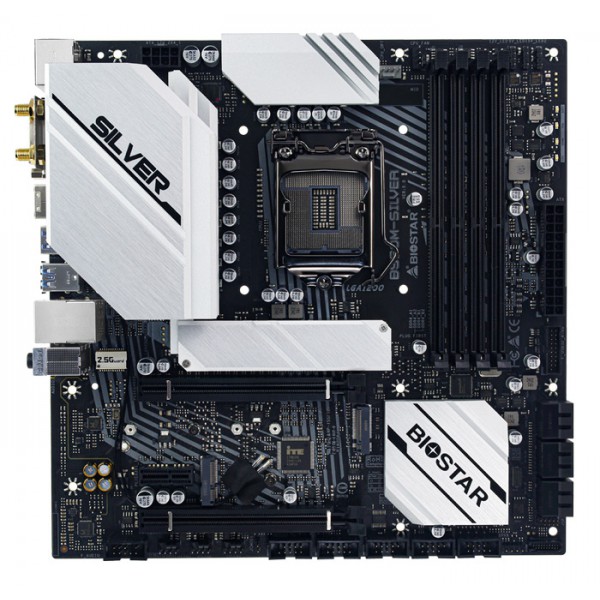 BIOSTAR μητρική B560M-SILVER, 4x DDR4, s1200, USB 3.2, mATX, Ver. 5.0
