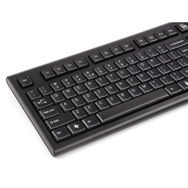 A4TECH ενσύρματο πληκτρολόγιο KR-85, ΕΝ/GR, PS/2, μαύρο A4TECH ενσύρματο πληκτρολόγιο KR-85, ΕΝ/GR, PS/2, μαύρο