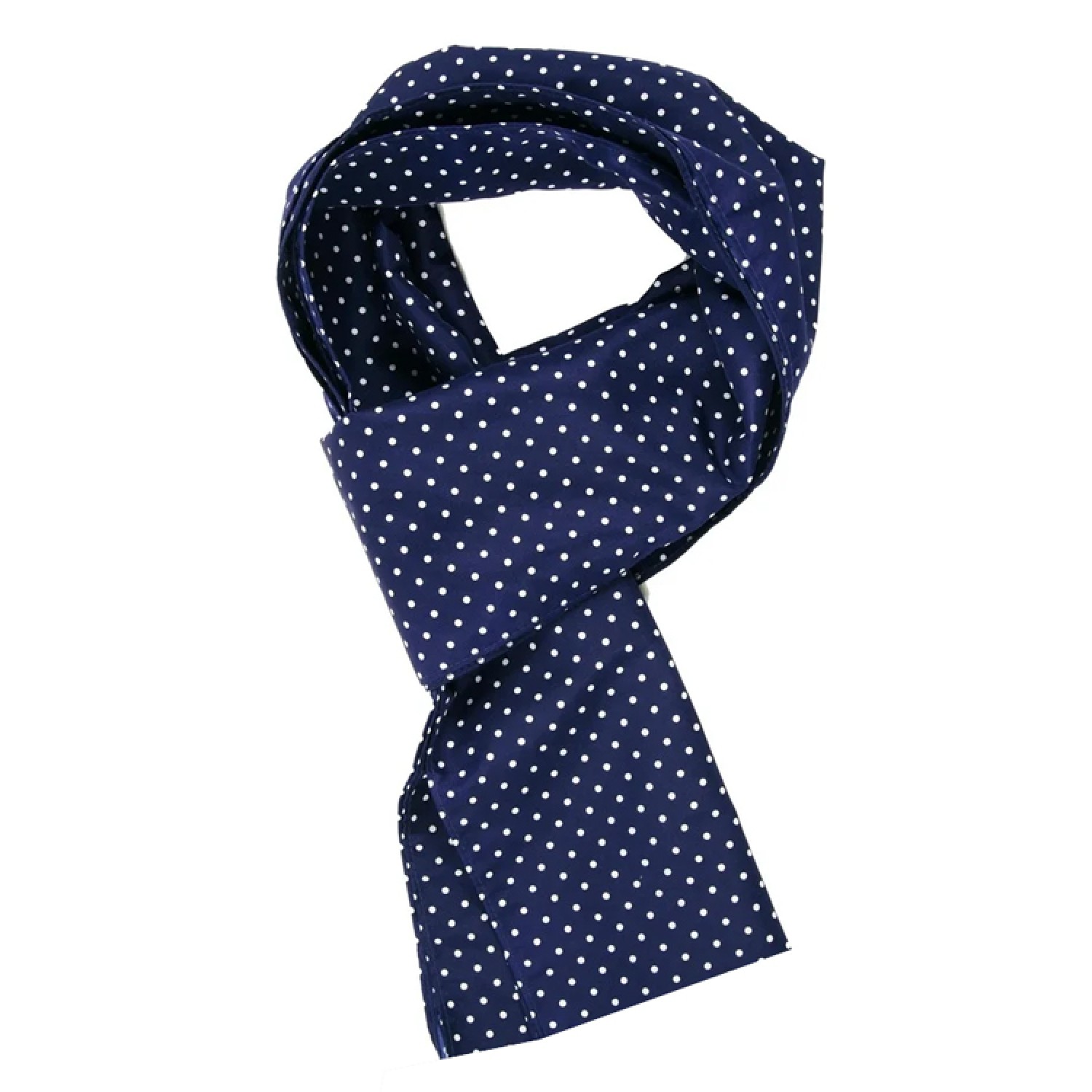 Μαντήλι λαιμού με τσαντάκι μεταφοράς 48836, 75 x 9cm, μπλε με dots Μαντήλι λαιμού με τσαντάκι μεταφοράς 48836, 75 x 9cm, μπλε με dots