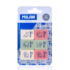 MILAN σετ γόμα 445 BMM10049MP, 31 x 24 x 10mm, 6τμχ