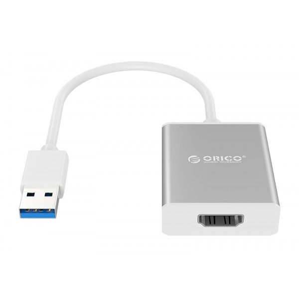 ORICO αντάπτορας USB 3.0 σε HDMI UTH-SV, 1080p, 15cm, ασημί ORICO αντάπτορας USB 3.0 σε HDMI UTH-SV, 1080p, 15cm, ασημί