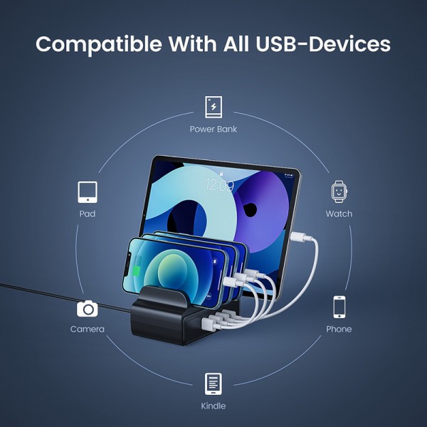 ORICO USB σταθμός φόρτισης DUK-4P, 4x USB, 30W, μαύρος ORICO USB σταθμός φόρτισης DUK-4P, 4x USB, 30W, μαύρος