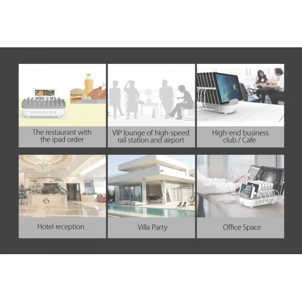 ORICO USB σταθμός φόρτισης DUK-10P, 10x USB, 120W, μαύρος ORICO USB σταθμός φόρτισης DUK-10P, 10x USB, 120W, μαύρος