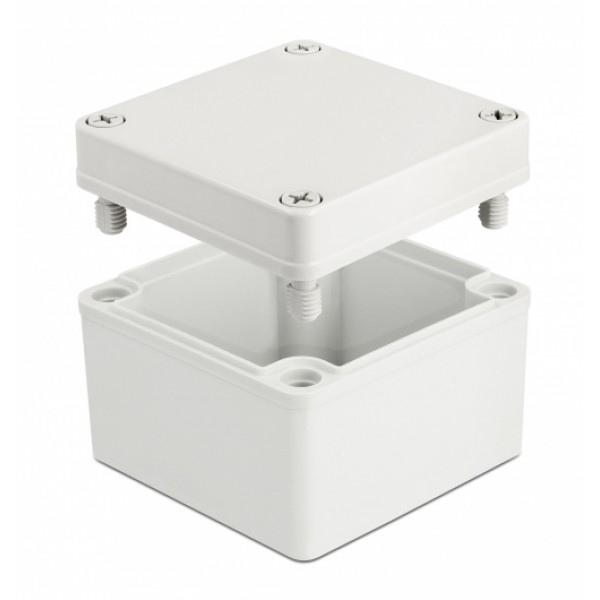 DELOCK ηλεκτρολογικό κυτίο 60397, αδιάβροχο IP65, 100x100x75mm, γκρι DELOCK ηλεκτρολογικό κυτίο 60397, αδιάβροχο IP65, 100x100x75mm, γκρι