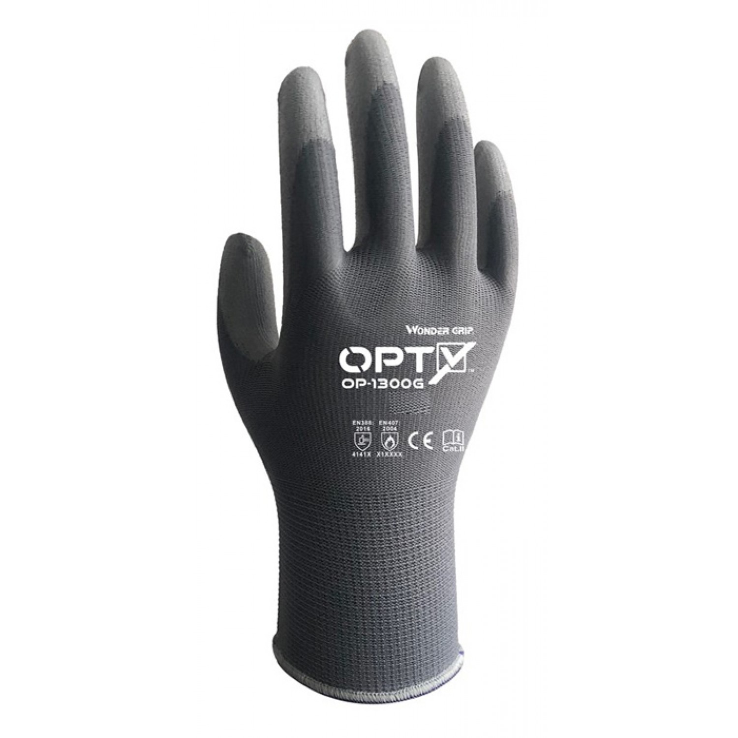 WONDER GRIP γάντια εργασίας Opty 1300G, αντιολισθητικά, M/8, γκρι
