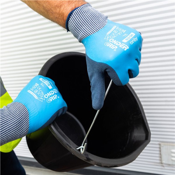 WONDER GRIP γάντια εργασίας Aqua, αδιάβροχα αντιολισθητικά, XXL/11, μπλε