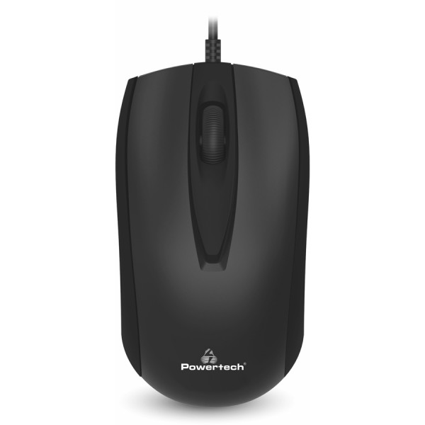 POWERTECH ενσύρματο ποντίκι PT-968, οπτικό, 1000DPI, μαύρο POWERTECH ενσύρματο ποντίκι PT-968, οπτικό, 1000DPI, μαύρο
