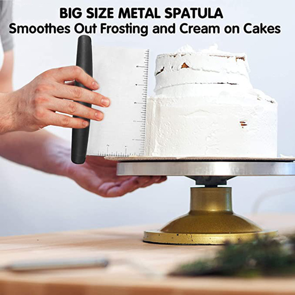 Σπάτουλα-κόφτης ζύμης HUH-0021, με μεζούρα, ανοξείδωτο Σπάτουλα-κόφτης ζύμης HUH-0021, με μεζούρα, ανοξείδωτο