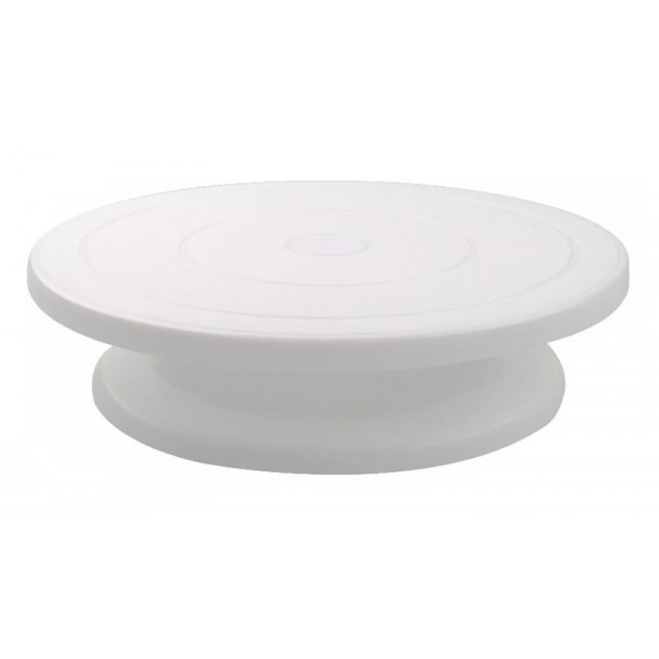 Περιστρεφόμενη βάση για κέικ HUH-0024, 28cm, λευκή