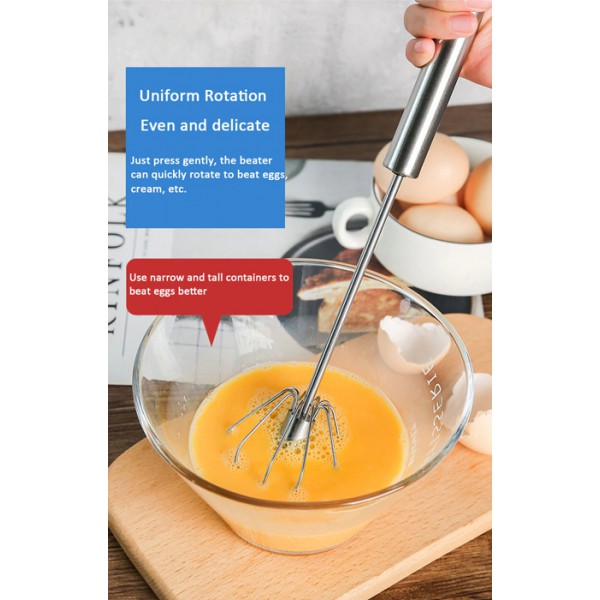 Μηχανικός αυγοδάρτης HUH-0027, ανοξείδωτος, 30.5 x 6.5cm, ασημί Μηχανικός αυγοδάρτης HUH-0027, ανοξείδωτος, 30.5 x 6.5cm, ασημί