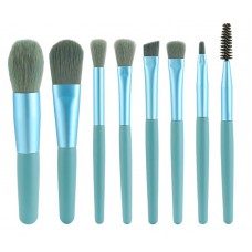 ROXXANI σετ πινέλων μακιγιάζ BTHU-0015, μπλε, 8τμχ