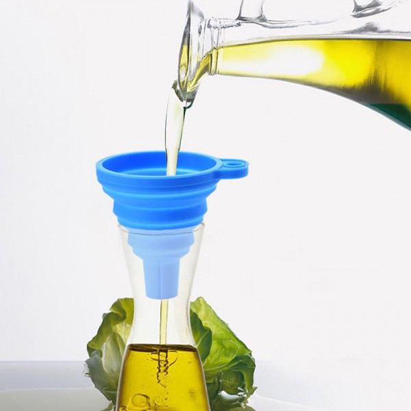 Χωνί σιλικόνης HUH-0044, πτυσσόμενο, 8 x 7cm, μπλε Χωνί σιλικόνης HUH-0044, πτυσσόμενο, 8 x 7cm, μπλε