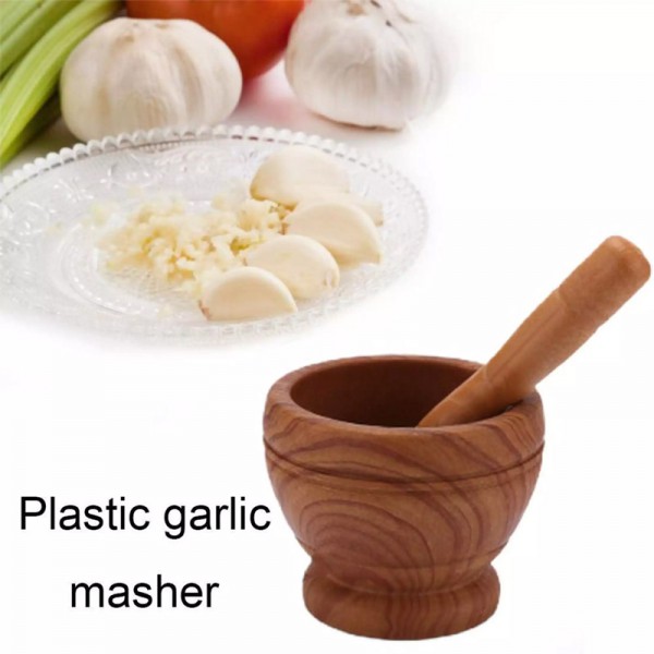 Γουδί με γουδοχέρι HUH-0046, πλαστικό, Φ11 x 9cm