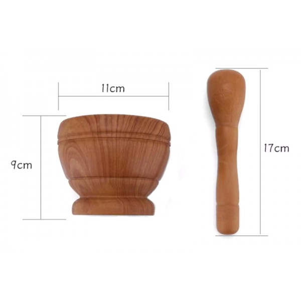 Γουδί με γουδοχέρι HUH-0046, πλαστικό, Φ11 x 9cm