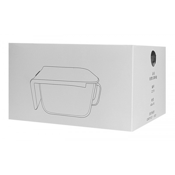 Δοχείο αποθήκευσης μπαχαρικών HUH-0051, με κουταλάκι, 420ml, λευκό