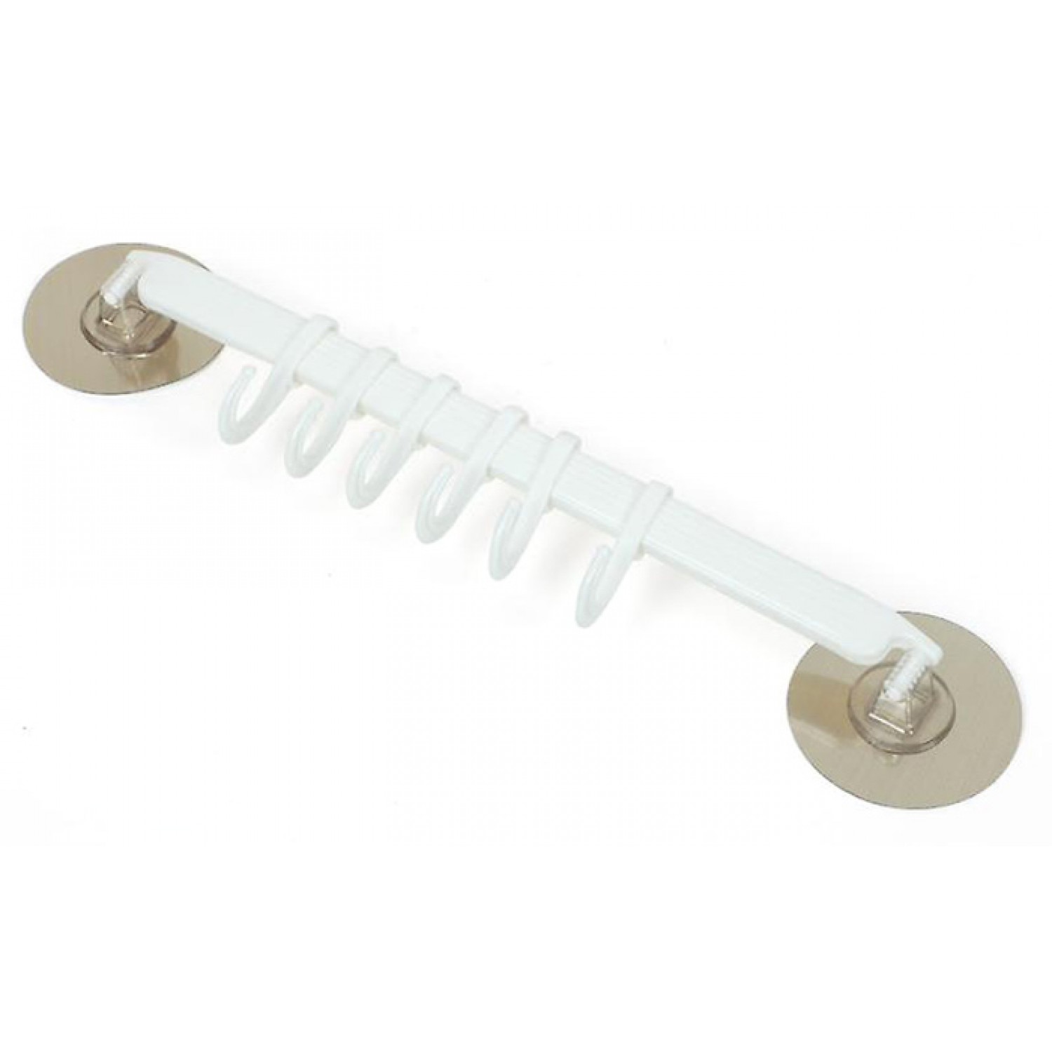 Κρεμάστρα τοίχου για κουζίνα-μπάνιο BTHU-0013, 29 x 6cm, λευκή Κρεμάστρα τοίχου για κουζίνα-μπάνιο BTHU-0013, 29 x 6cm, λευκή