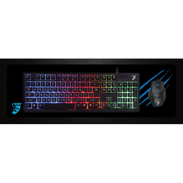 ROAR gaming mouse pad RR-0009, 30 x 70cm, μαύρο ROAR gaming mouse pad RR-0009, 30 x 70cm, μαύρο