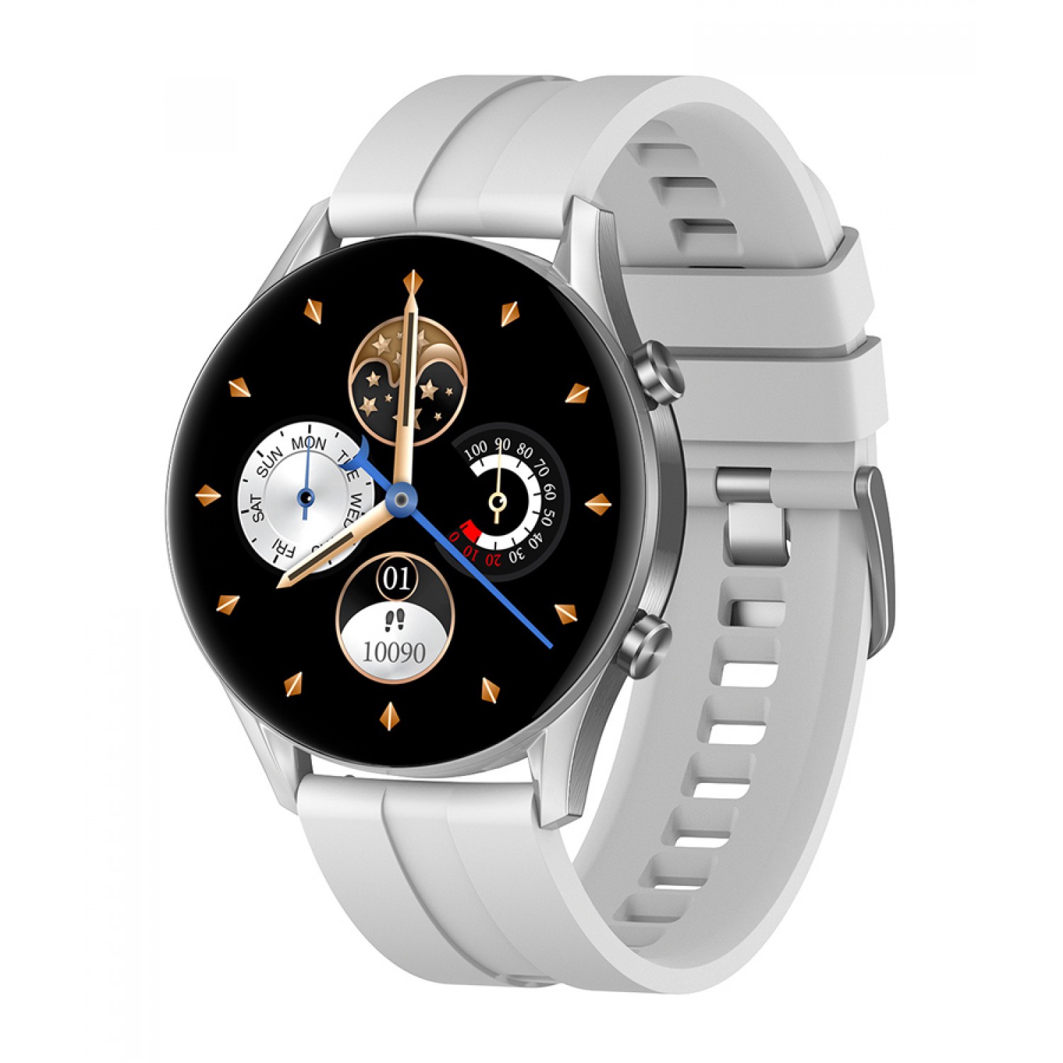 HIFUTURE smartwatch FutureGo Flex, 1.32", IP68, heart rate, ασημί HIFUTURE smartwatch FutureGo Flex, 1.32", IP68, heart rate, ασημί
