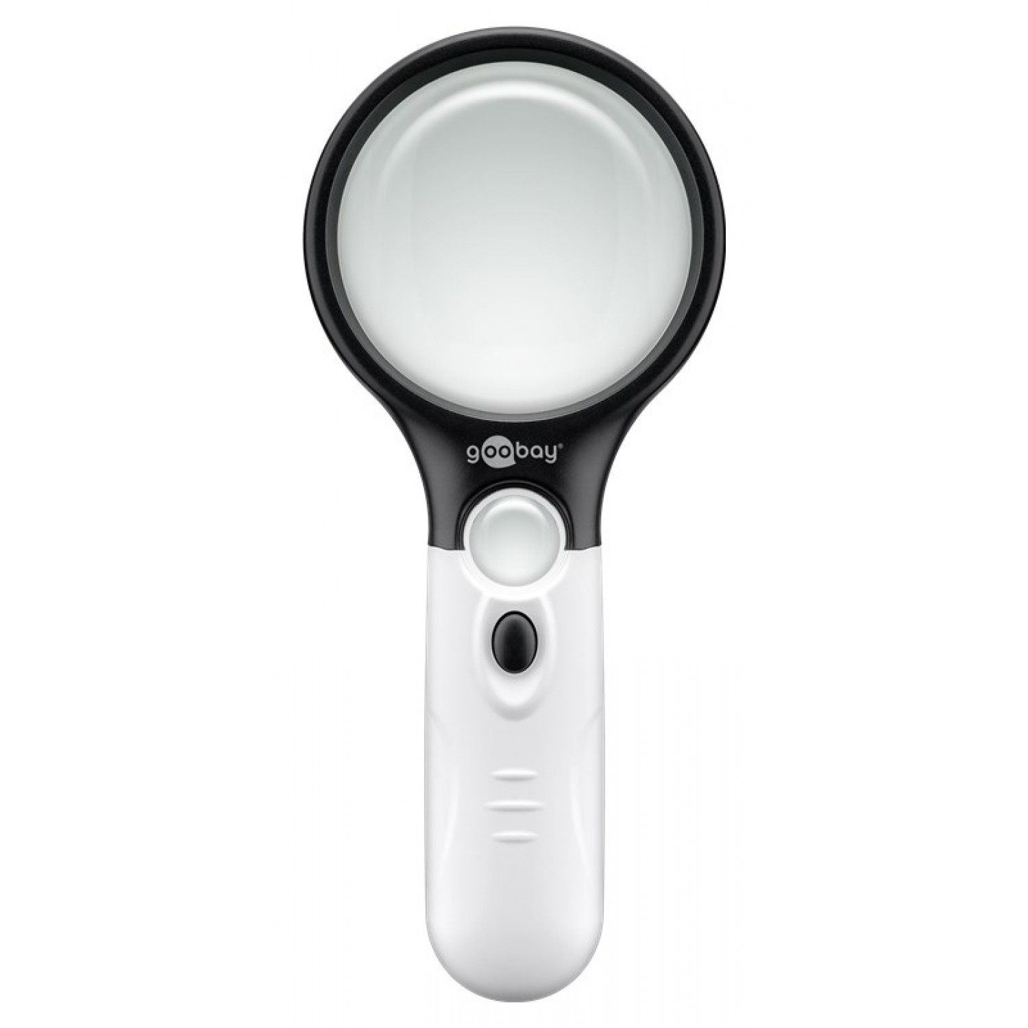 GOOBAY μεγεθυντικός φακός χειρός 41255 με φωτισμό LED, 1.75x & 12.25x
