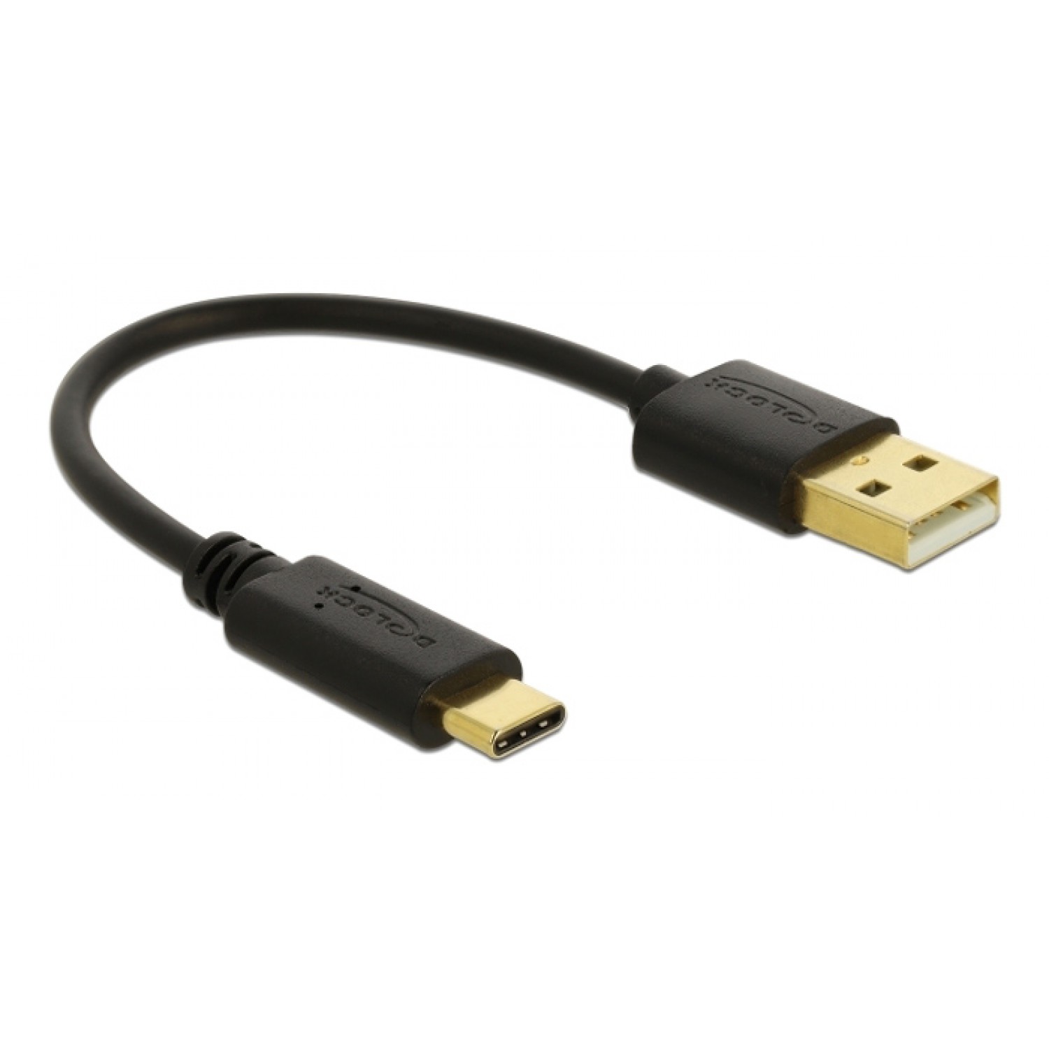 DELOCK καλώδιο USB σε USB Type-C 85354, 3A, 22AWG, 0.15m, μαύρο DELOCK καλώδιο USB σε USB Type-C 85354, 3A, 22AWG, 0.15m, μαύρο