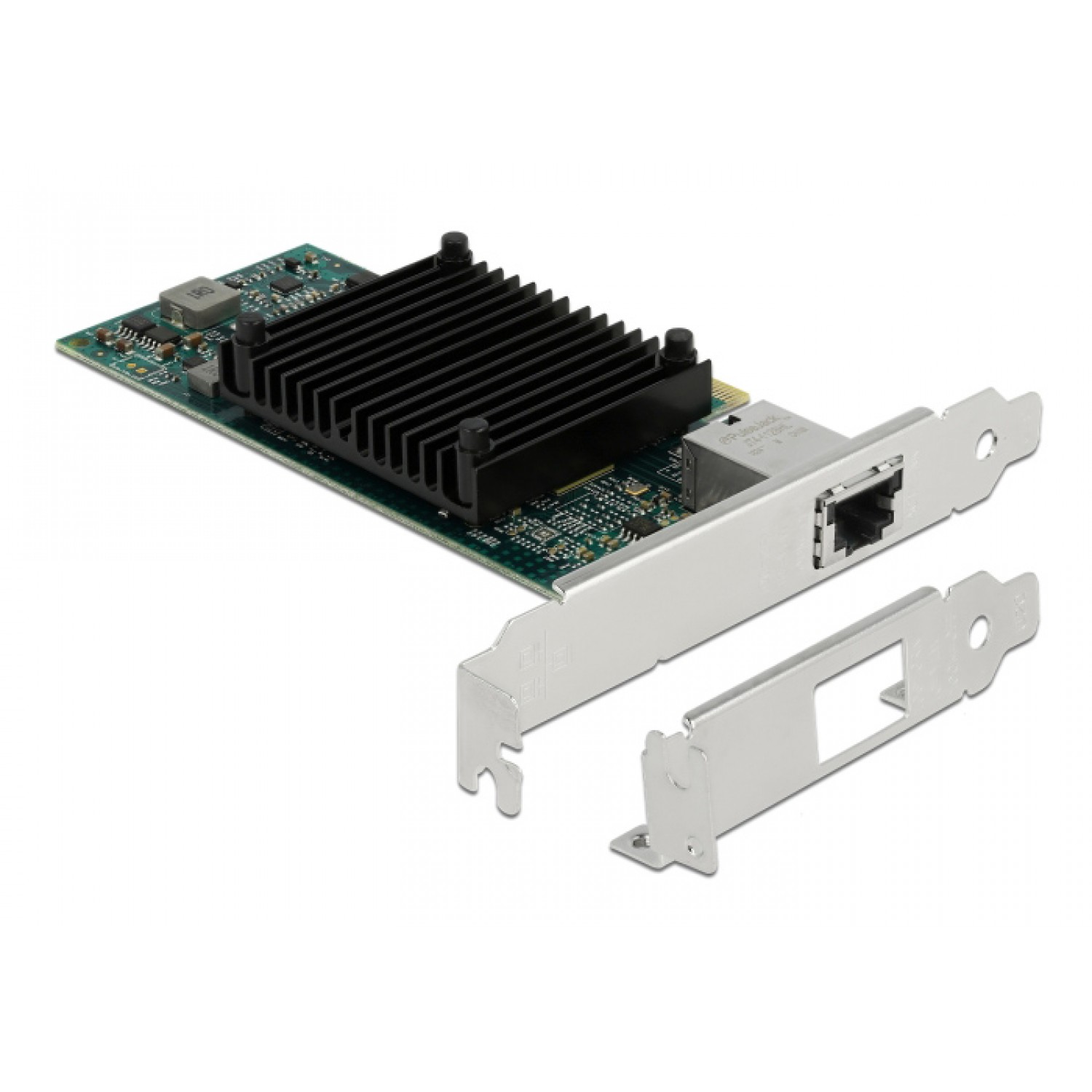 DELOCK κάρτα επέκτασης PCIe x8 σε RJ45, 10 Gbps, low profile