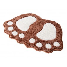 Πατάκι μπάνιου HUH-0058, αντιολισθητικό, 40 x 57cm, καφέ