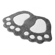 Πατάκι μπάνιου HUH-0059, αντιολισθητικό, 40 x 57cm, γκρι