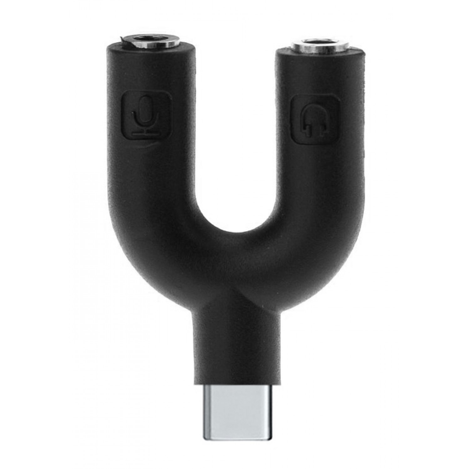 POWERTECH αντάπτορας USB Type-C σε 2x 3.5mm CAB-J052, μαύρος POWERTECH αντάπτορας USB Type-C σε 2x 3.5mm CAB-J052, μαύρος