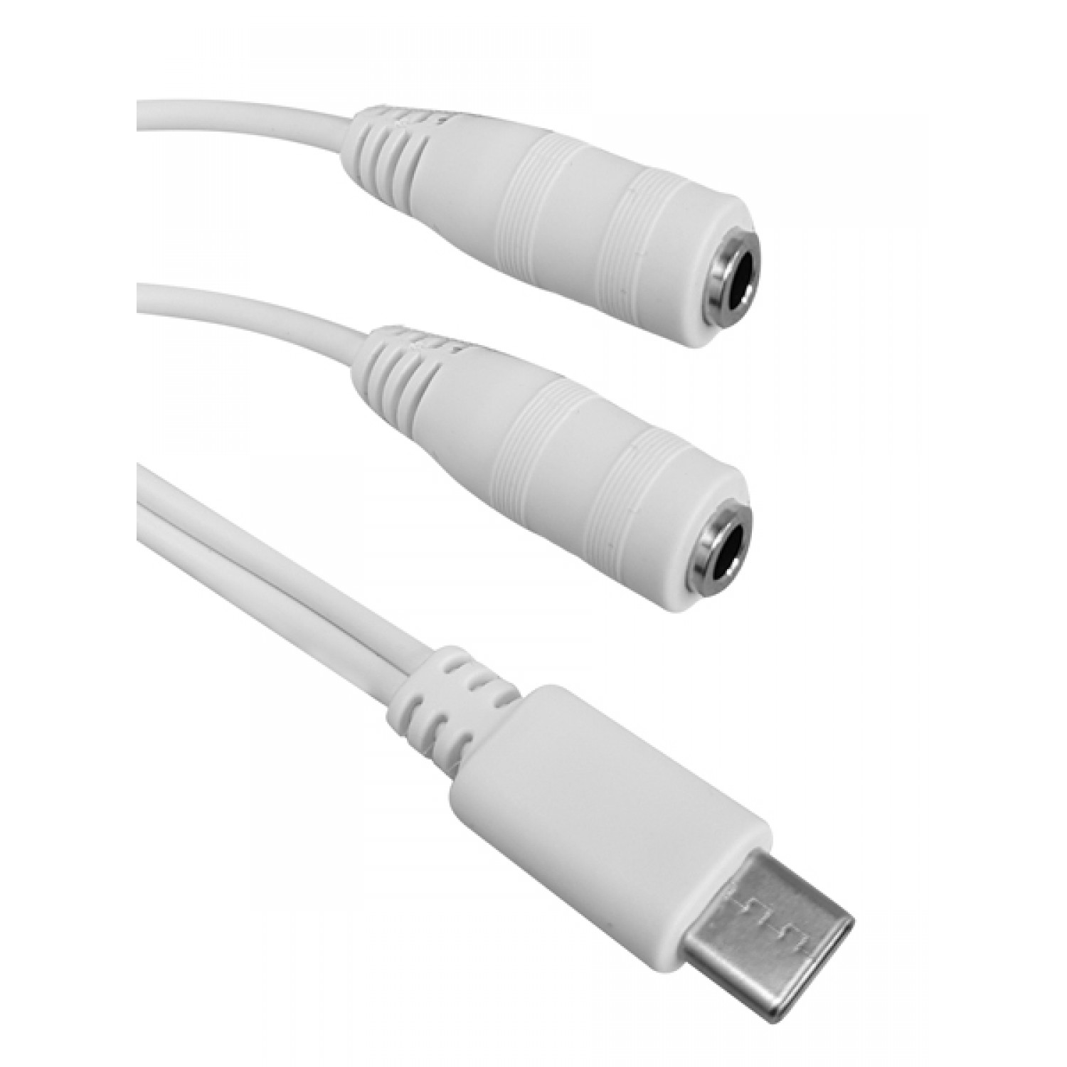 POWERTECH καλώδιο USB Type-C σε 2x 3.5mm CAB-UC055, 0.20m, λευκό POWERTECH καλώδιο USB Type-C σε 2x 3.5mm CAB-UC055, 0.20m, λευκό