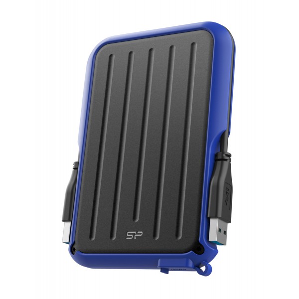 SILICON POWER εξωτερικός HDD Armor A66, 1TB, USB 3.2, μπλε SILICON POWER εξωτερικός HDD Armor A66, 1TB, USB 3.2, μπλε