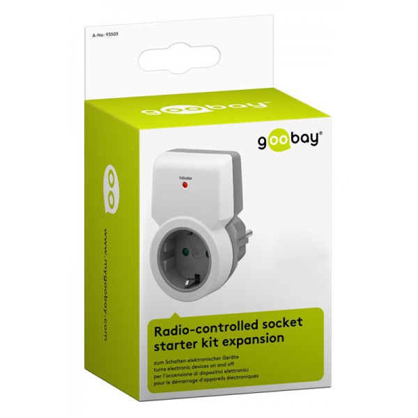 GOOBAY αντάπτορας ρεύματος 94503 ραδιοελεγχόμενος, schuko, 5A, λευκός GOOBAY αντάπτορας ρεύματος 94503 ραδιοελεγχόμενος, schuko, 5A, λευκός