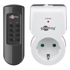 GOOBAY σετ αντάπτορας ρεύματος 94501 ραδιοελεγχόμενος, 5A, λευκό, 1&1τμχ