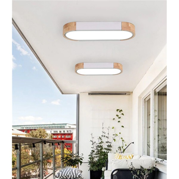 POWERTECH LED φωτιστικό οροφής HLL-0048, 12W, 4000K, 35x14cm, λευκό